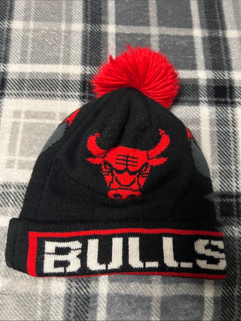 Chicago bulls Pom Beanie